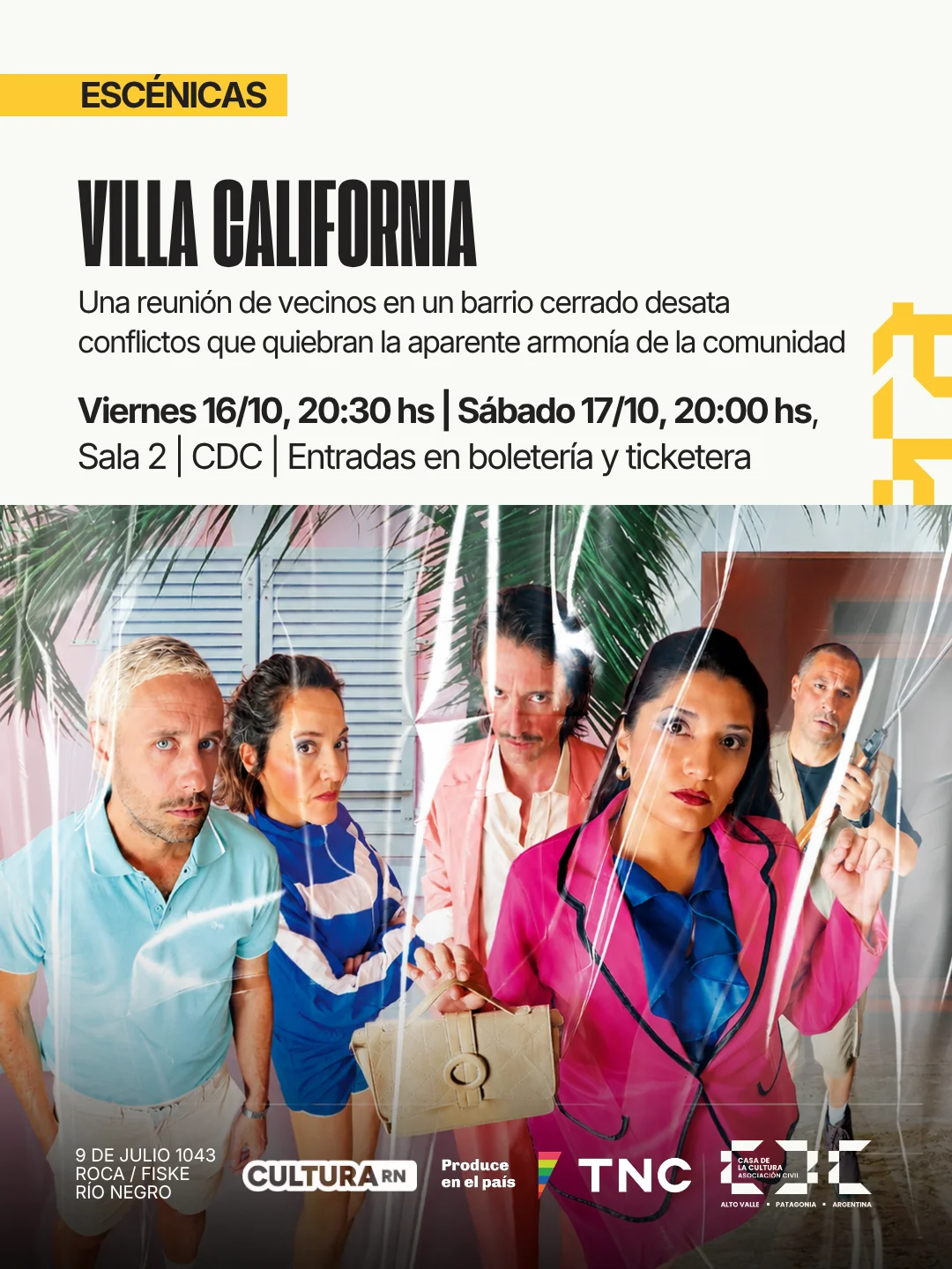 Villa California – Función sábado 17 de octubre